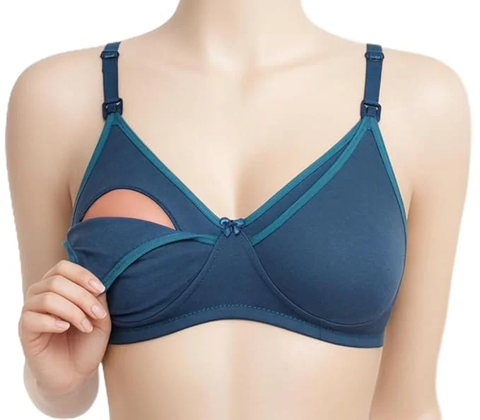 تامي طقم الأمومة كومبو من تامي | سروال حمل قطن بامبو عالي الخصر، حمالة صدر رضاعة غير مبطنة، وفوط رضاعة قابلة لإعادة الاستخدام | أساسيات ما بعد الولادة والرضاعة ناعمة ومسامية للأمهات الجدد